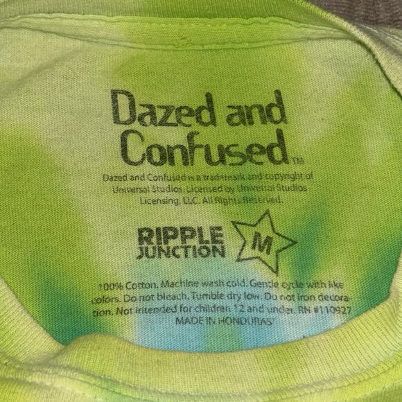 Dazed And Confused "Have a Nice Daze" Tie-Dye Smiley Face Graphic T-Shirt Medium - Picture 2 of 5